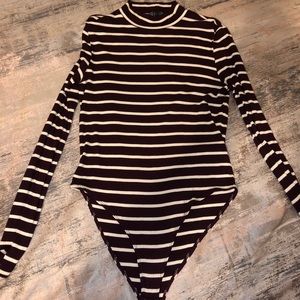 Forever 21 striped bodysuit